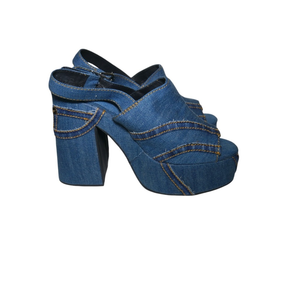 Jeffery Campbell denim  platform